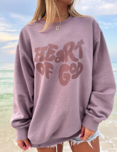 Heart of God Unisex Crewneck: Faith You Can Wear