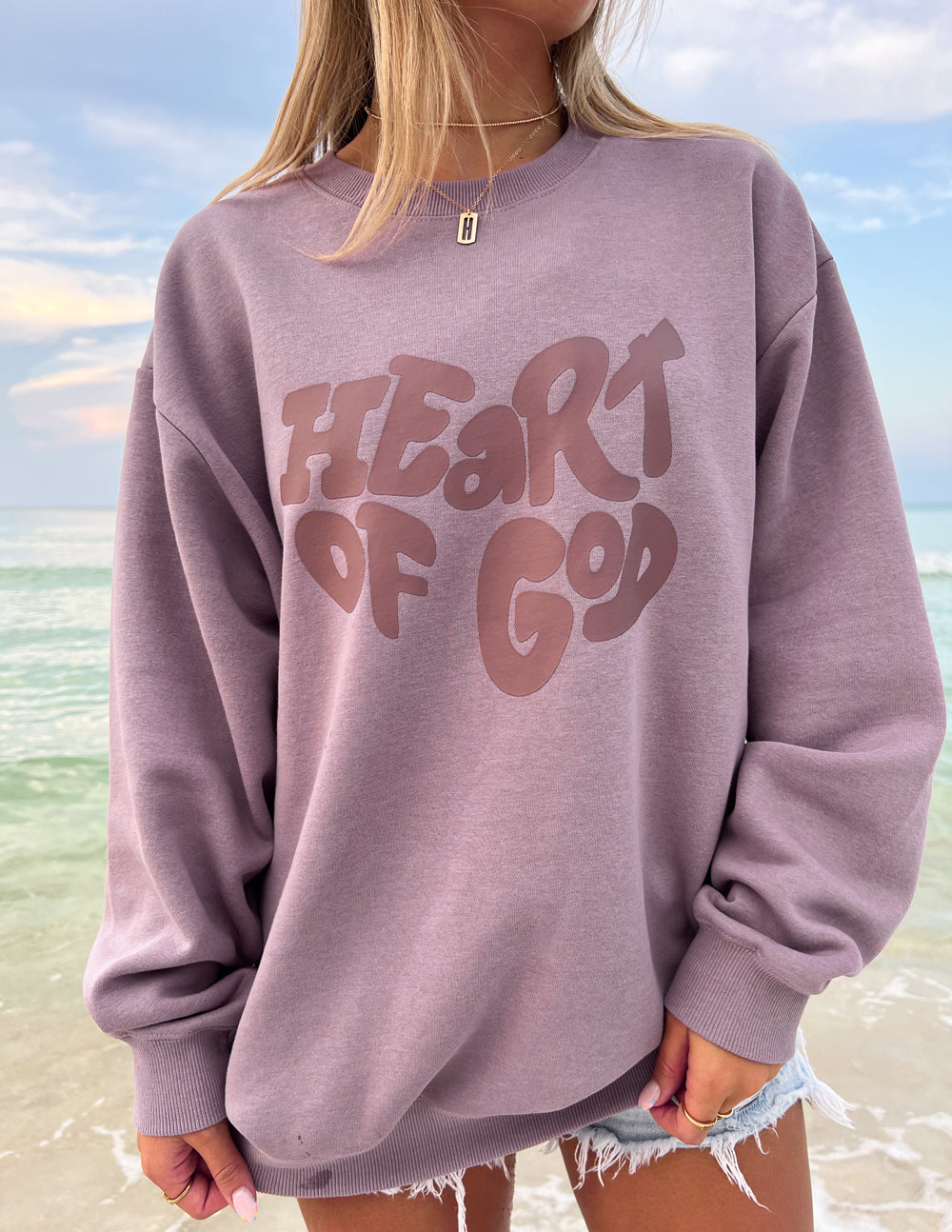 Heart of God Unisex Crewneck: Faith You Can Wear