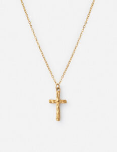 Textured Cross Necklace: Faith You Can Wear