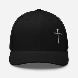 3 Nails Cross Trucker Christian Hat: Faith You Can Wear