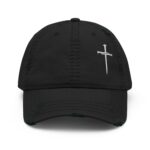 3 Nails Cross Distressed Christian Dad Hat: Faith You Can Wear